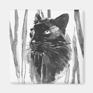Panther Porträtt Magnet