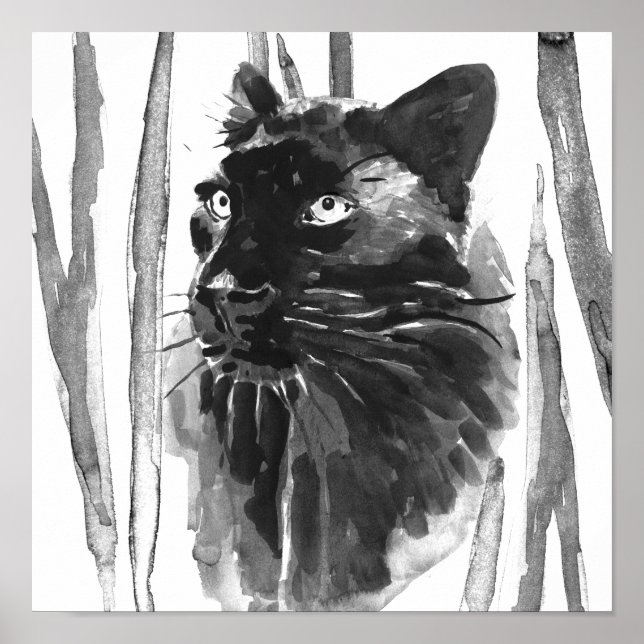 Panther Porträtt Poster (Framsidan)