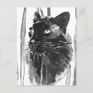Panther Porträtt Vykort