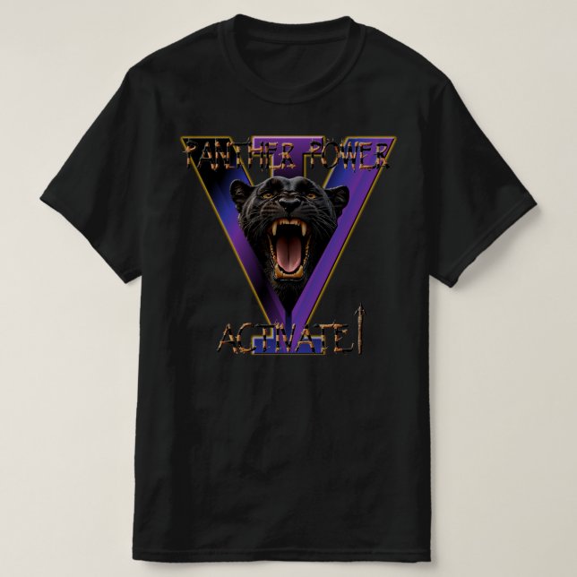 Panther Power Activate T Shirt (Design framsida)