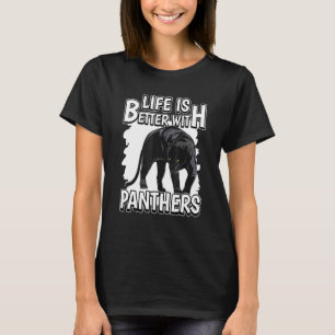 Panther Quote Wildcat Life är bättre med Panthers T Shirt