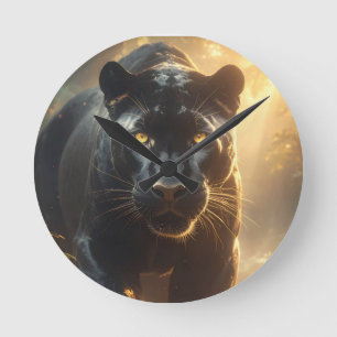 Panther Round Clock - elegans efter design Rund Klocka