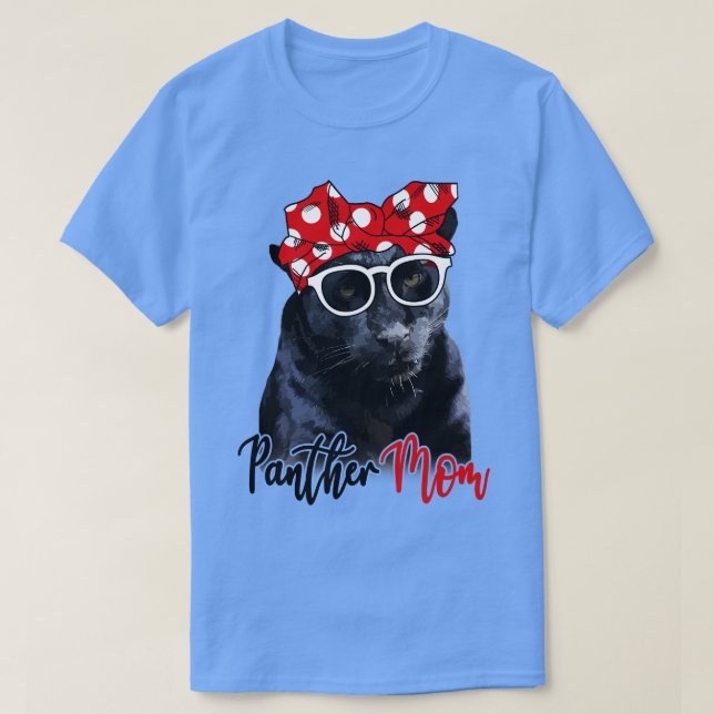 Panther Shirt Panther Mamma Bandana T Shirt (Design framsida)