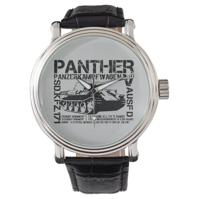 Panther Tank Armbandsur (Framsida)