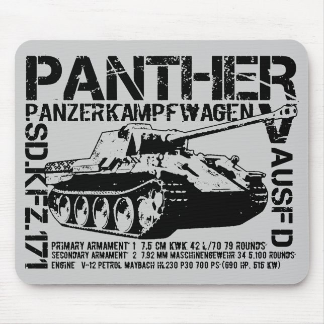Panther Tank Musmatta (Framsidan)