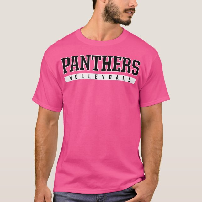 Panthers Cabot High School Volleyball T Shirt (Framsida)