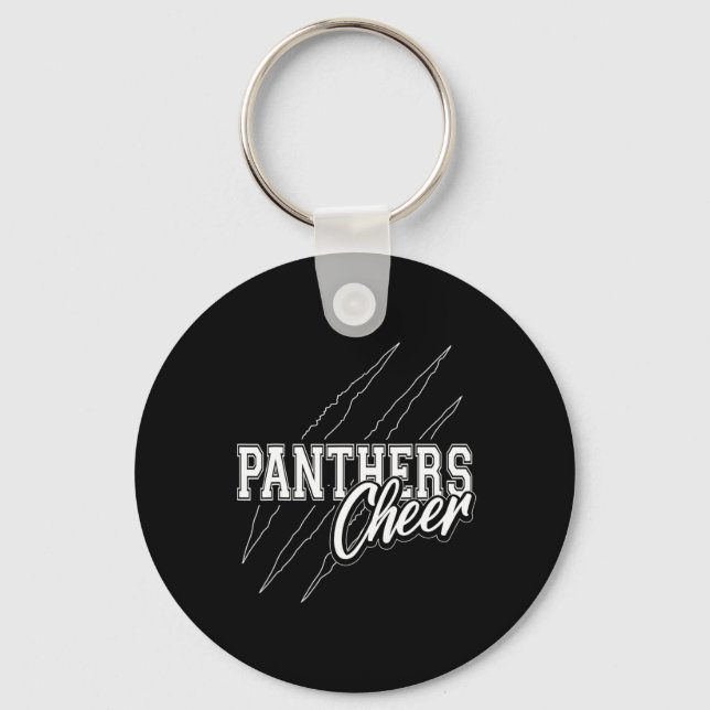 Panthers Cheer Back To School Cheerleading Team Sp Nyckelring (Framsida)