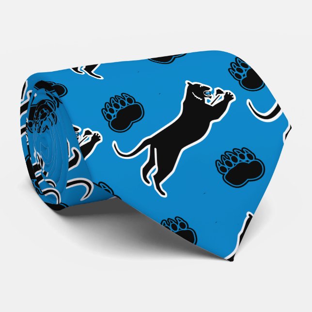 Panthers/Cougars on any Färg Necktie Slips (Rullad)