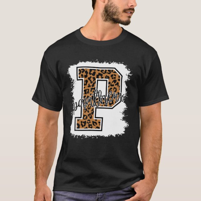 Panthers School Sportfantast Team Spirit Mascot Gi T Shirt (Framsida)