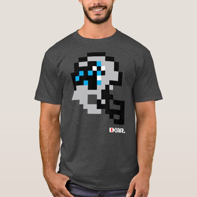 Panthers Tecmo Bowl Helmet T-Shirt (Framsida)