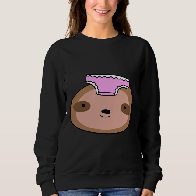Panties Sloth Ansikte T Shirt (Framsida)
