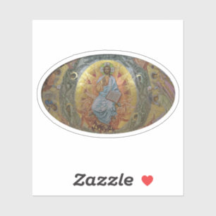 Pantokrator, Jesus Kristus, Herre Icon Klistermärken