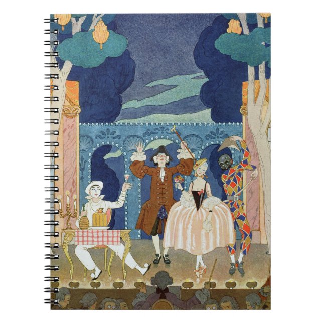 Pantomim arrangerar, illustrationen för 'Fetes Anteckningsbok (Framsidan)