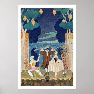 Pantomim arrangerar, illustrationen för 'Fetes Poster