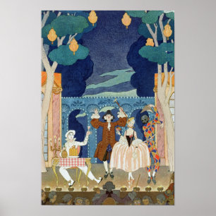 Pantomim arrangerar, illustrationen för 'Fetes Poster