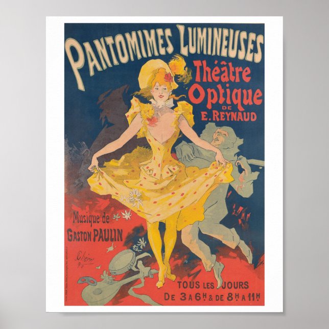 Pantomimes Lumineuses Poster (Framsidan)