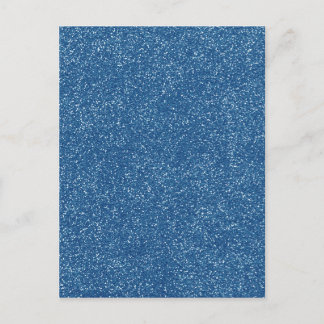 PANTONE Classic Blue med faux Glitter Vykort