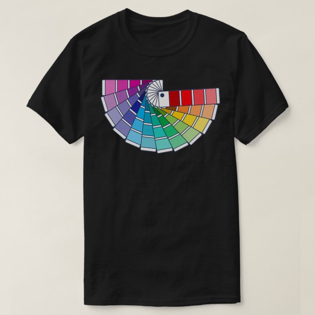 Pantone Färg chip, bokar T Shirt (Design framsida)
