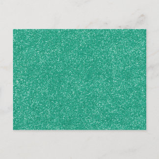 PANTONE Lucite-Grönt med faux Glitter Vykort