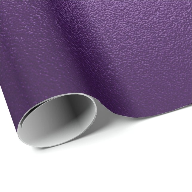 Pantone Ultra Violet Lila Glass Eggplant Grape Presentpapper (Rullad Hörn)