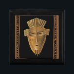 Pantrering av afrikansk mask av Chariklia Zarris Smyckeskrin<br><div class="desc">Chariklia Zarris skapade den här målningen av en afrikansk mask. Många av dessa masker används vid ceremonier så att en gemenskap av människor kan kommunicera med avlidna förfäder eller djurens andning. För in lite traditionell afrikansk kultur i ditt hem!</div>