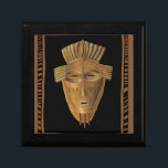 Pantrering av afrikansk mask av Chariklia Zarris Smyckeskrin<br><div class="desc">Chariklia Zarris skapade den här målningen av en afrikansk mask. Många av dessa masker används vid ceremonier så att en gemenskap av människor kan kommunicera med avlidna förfäder eller djurens andning. För in lite traditionell afrikansk kultur i ditt hem!</div>