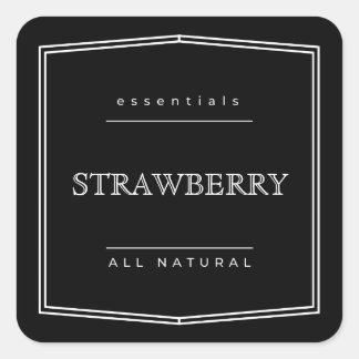 Pantry-etikett-etikett Fyrkantigt Klistermärke