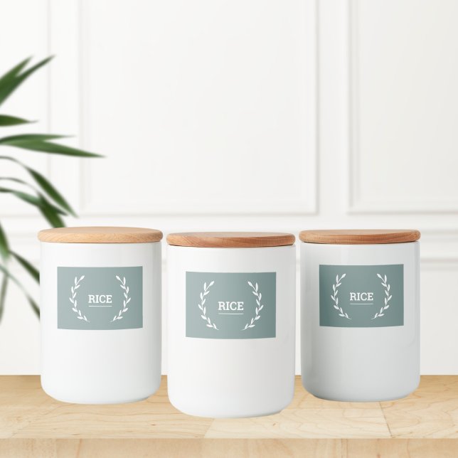 Pantry Labels • Green • Water- Resistant Stickers  Mat Etiketter (Skapare uppladdad)