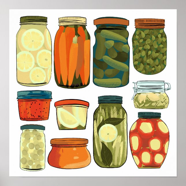Pantry Pickles Canning Poster (Framsidan)