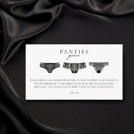 Panty Game Möhippa Bachelorette Lingerie Tilläggskort