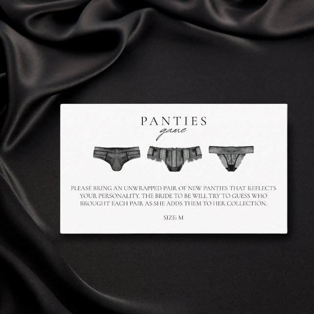 Panty Game Möhippa Bachelorette Lingerie Tilläggskort (Skapare uppladdad)