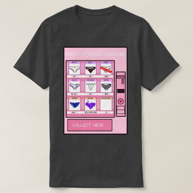 Panty Vending Maskin T Shirt (Design framsida)
