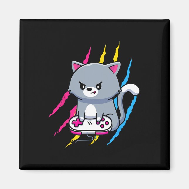 Panual Gaymer Geek Pride Lgbt Video Game Lover Gif Magnet (Framsidan)