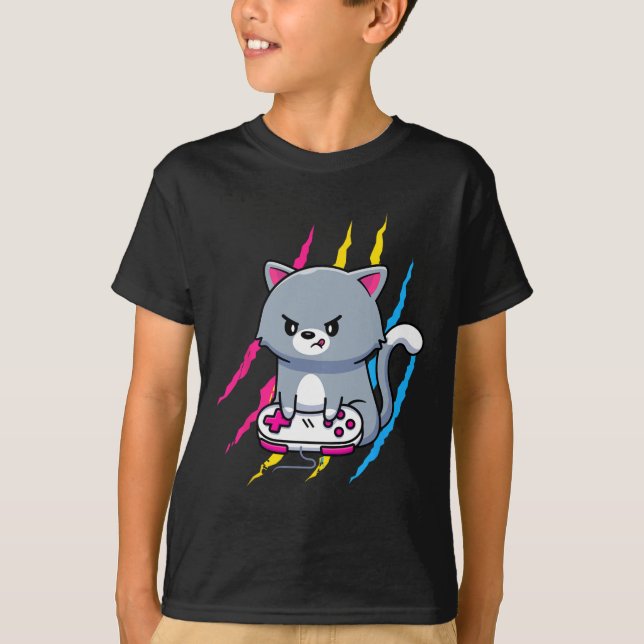 Panual Gaymer Geek Pride Lgbt Video Game Lover Gif T Shirt (Framsida)