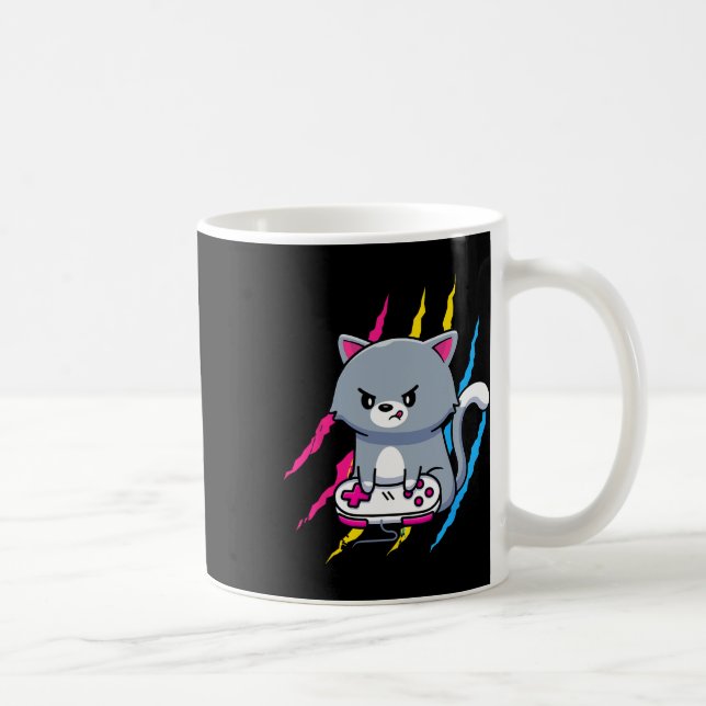 Panual Hbtq-pr Pride Hbtq Gif För Datorspelsfantas Kaffemugg (Höger)