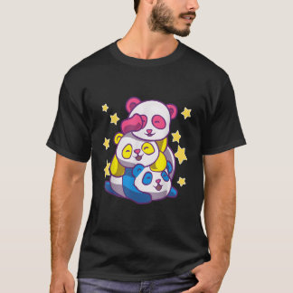 Panual Kawaii Panda Bear Anime Pans T Shirt