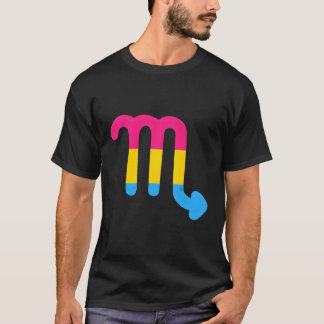 Panual Scorpio Zodiac Sign Panual Pride Flagga T Shirt