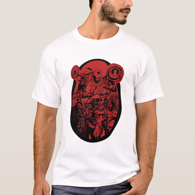 Pånyttfödelse RÖDA New Orleans Tee Shirt (Framsida)