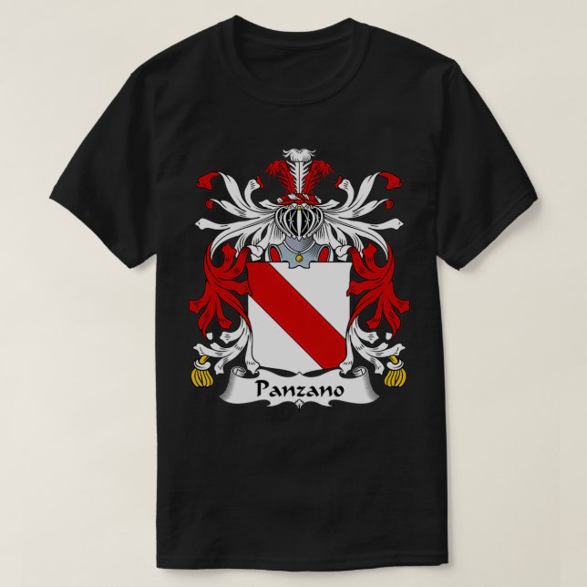 Panzano Jackar Arm Family Crest T Shirt (Design framsida)