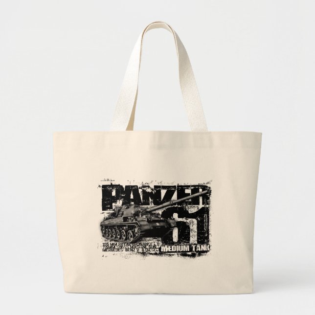 Panzer 61 Jumbo Tote Bag Tygkasse (Framsidan)