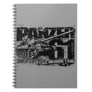 Panzer 61 noterar bokar anteckningsbok med spiral