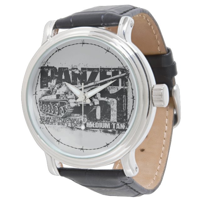 Panzer 61 Wristwatch Armbandsur (Vinklad)