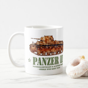 Panzer II A2 Världskrig Two German Light Tank WWII Kaffemugg