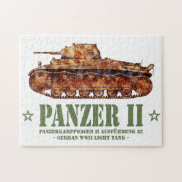 Panzer II A2 Världskrig Two German Light Tank WWII Pussel