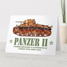Panzer II A2 Världskrig Two German Light Tank WWII Tack Kort