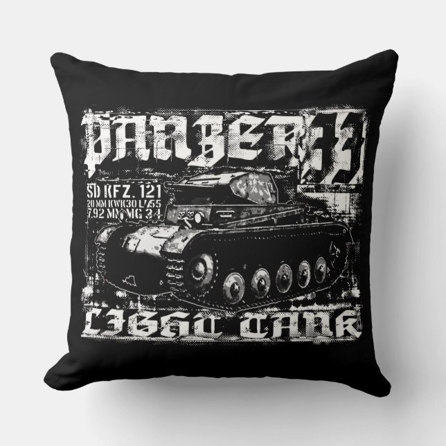 Panzer II Klass A Cotton Dekorativ kudde 20 x 20 (Framsida)