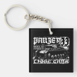 Panzer II kvadrerar (tvåsidiga) Keychain