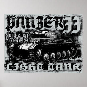 Panzer II Skriv ut Poster