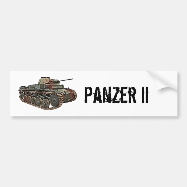 Panzer II-tank Bildekal (Framsidan)