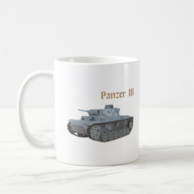Panzer III German WW2 Battle Tank Kaffemugg (Vänster)